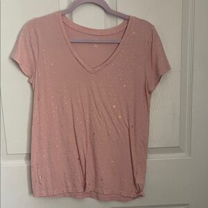 GAP Pink Starry Short Sleeve Tee